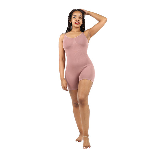 Pink Seamless Postpartum Body Shaper
