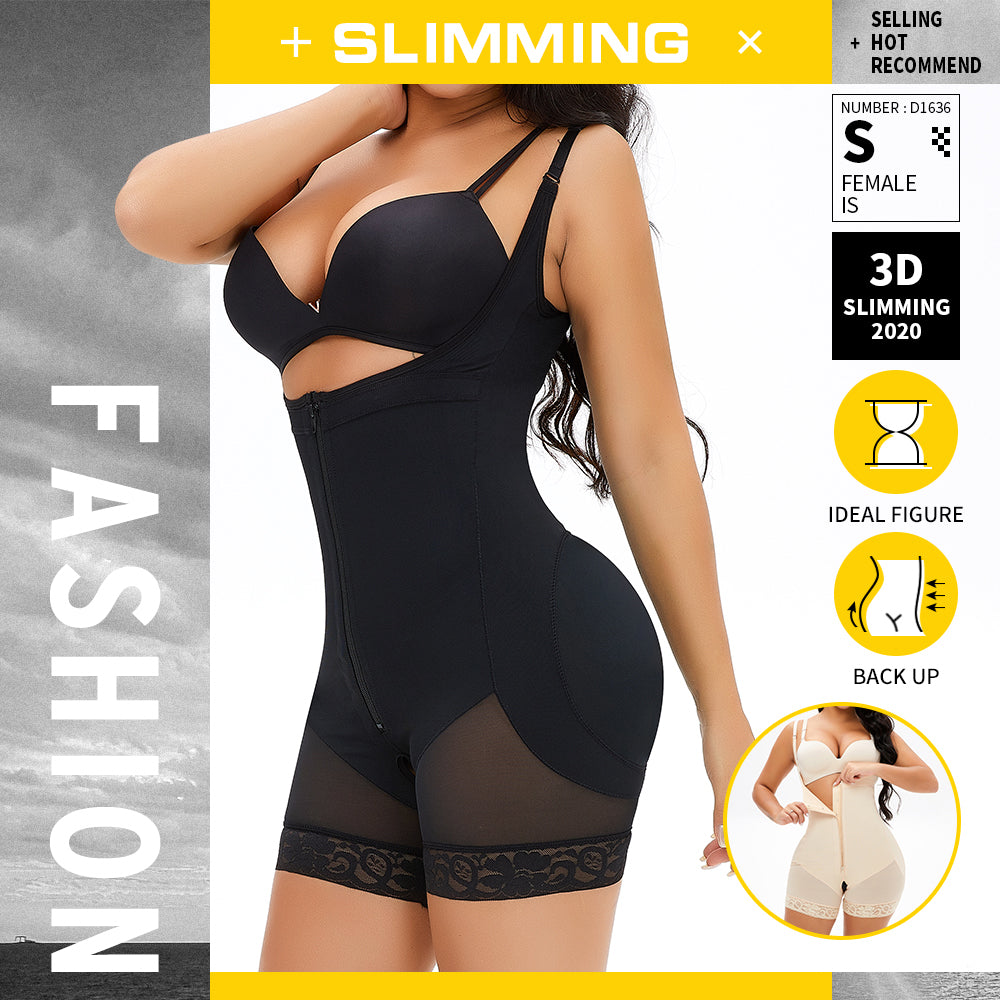 EmbodyWear SculptZip™ Power Faja Black
